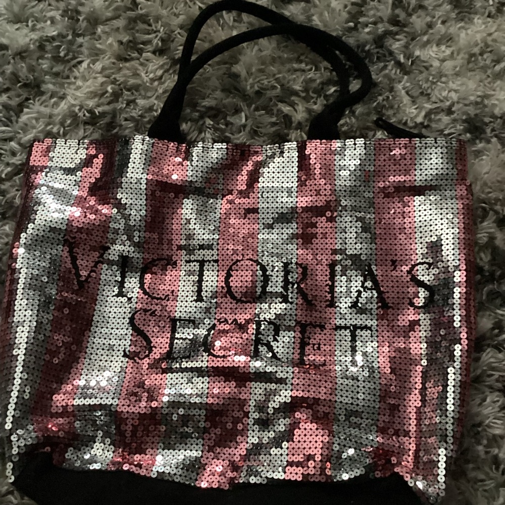 Victoria’s Secret PINK Tote Bag – Sequin Logo – Pink Camo